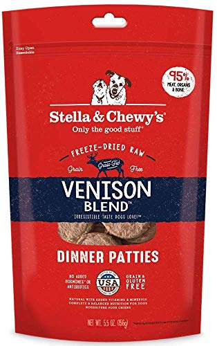 Stella & Chewy's Simply Venison Freeze-Dried Dinner Patties for Dogs