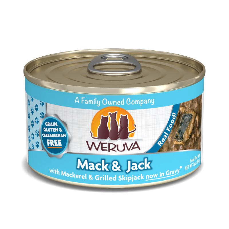 Weruva Mack and Jack With Mackerel and Grilled Skipjack in Gravy for Cats