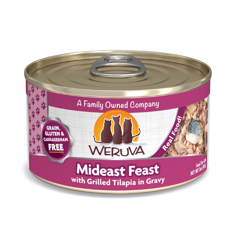 Weruva Mideast Feast with Grilled Tilapia in Gravy for Cats