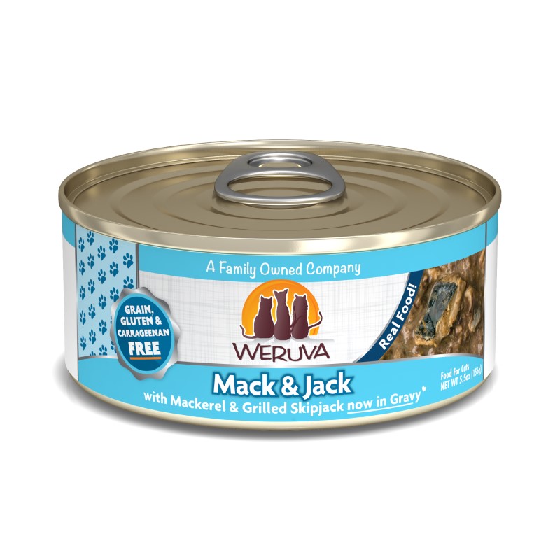 Weruva Mack and Jack With Mackerel and Grilled Skipjack in Gravy for Cats