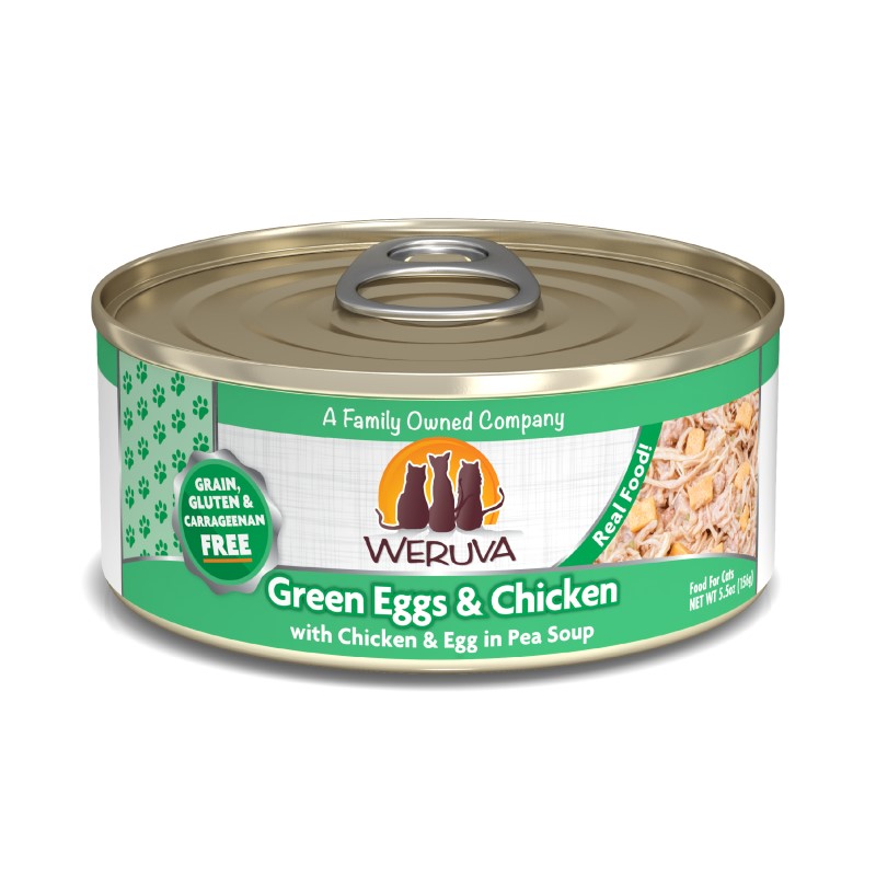 Weruva Green Eggs & Chicken with Chicken & Egg in Pea Soup for Cats