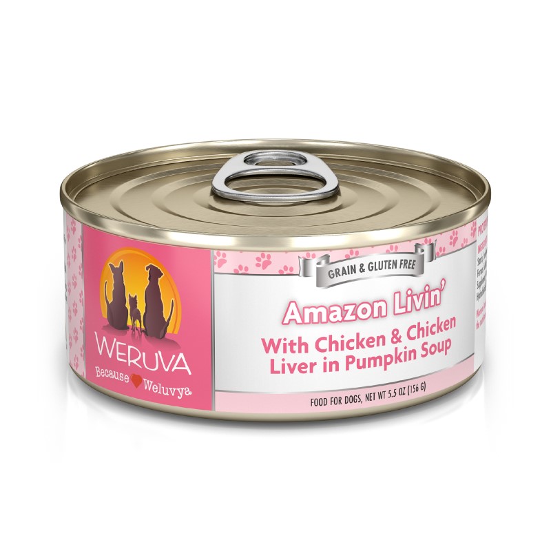 Weruva Amazon Liver with Chicken & Chicken Liver in Pumpkin Soup for Dogs