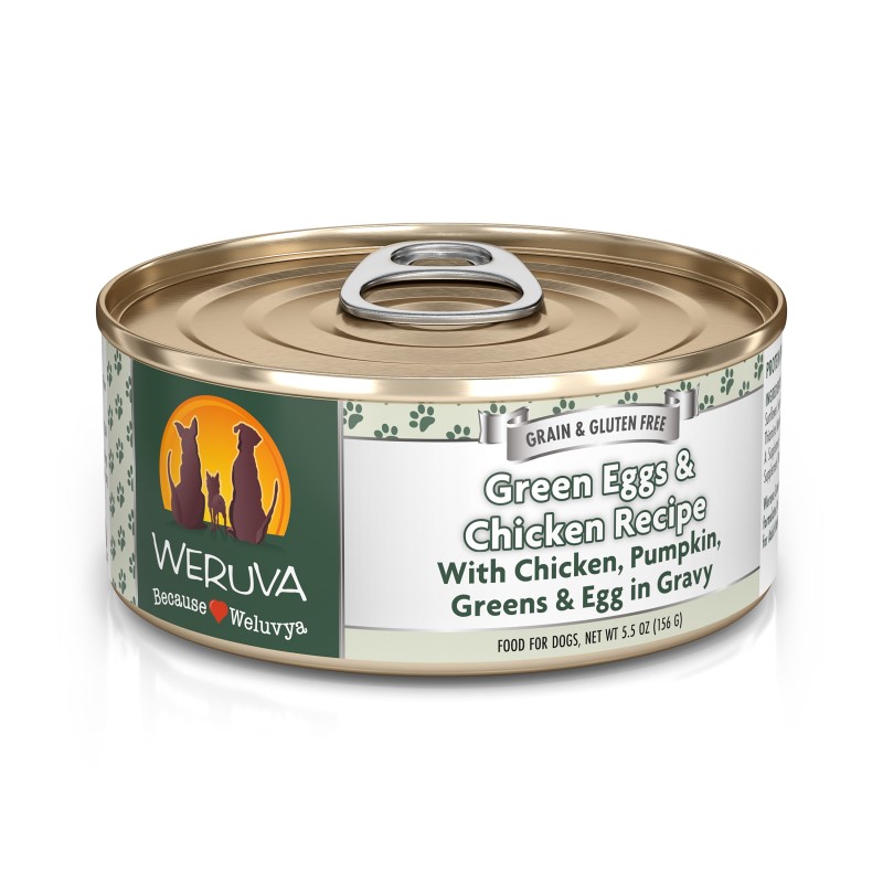 Weruva Green Eggs & Chicken with Chicken, Greens & Egg in Gravy for Dogs