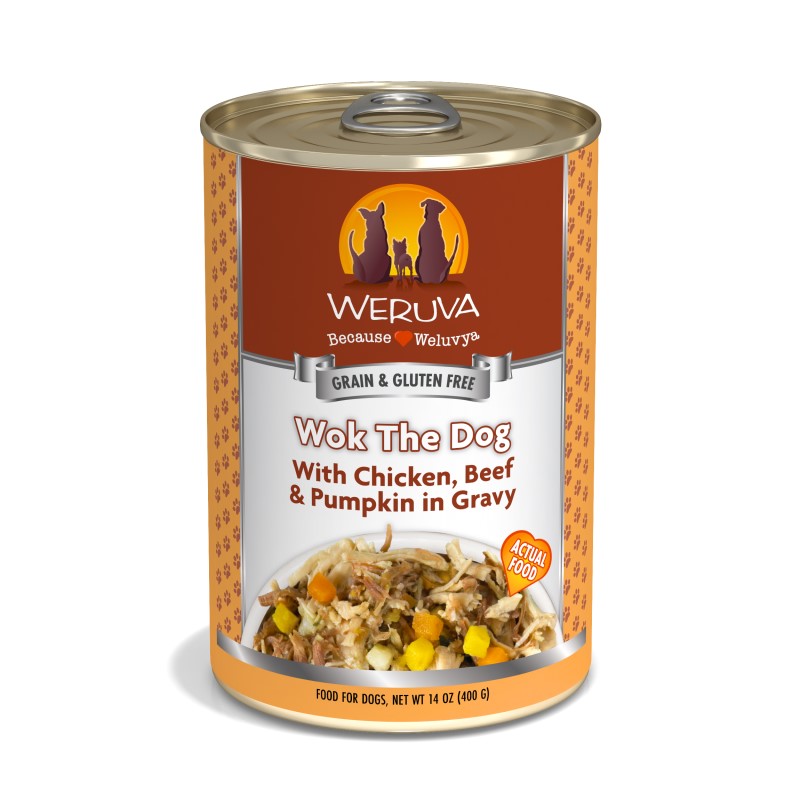 Weruva Wok the Dog with Chicken, Beef & Pumpkin in Gravy for Dogs