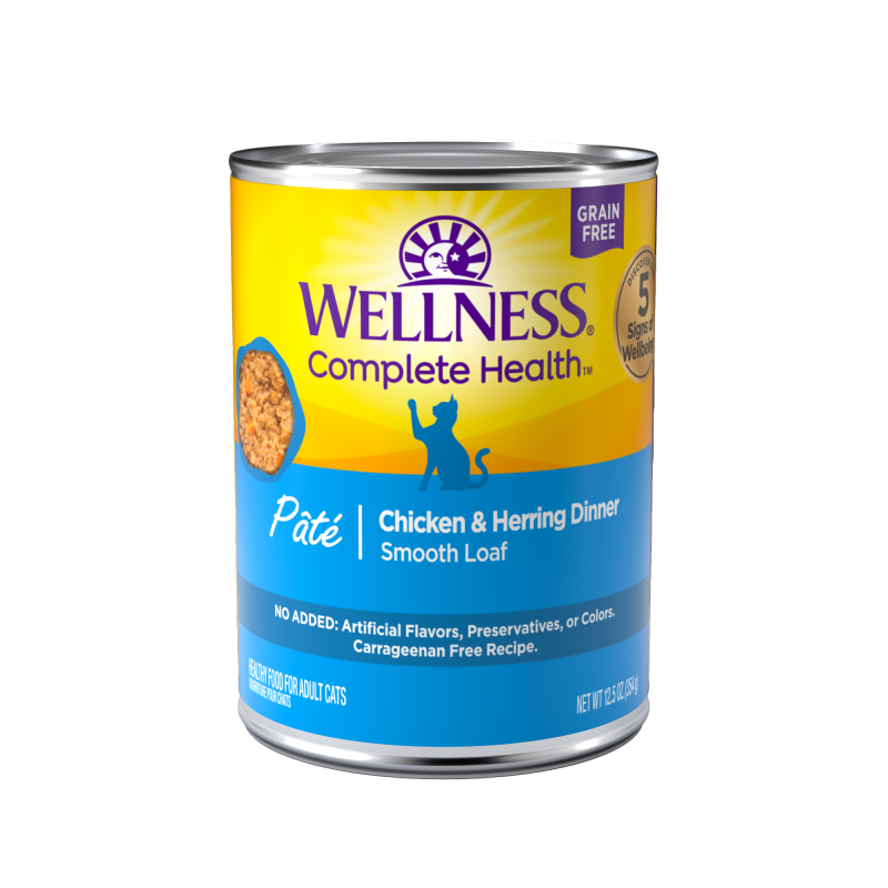 Wellness Complete Health Pâté Chicken & Herring Recipe Cat Food