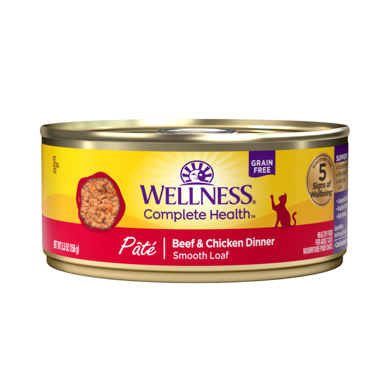 Wellness Complete Health Pâté Beef & Chicken Recipe Cat Food
