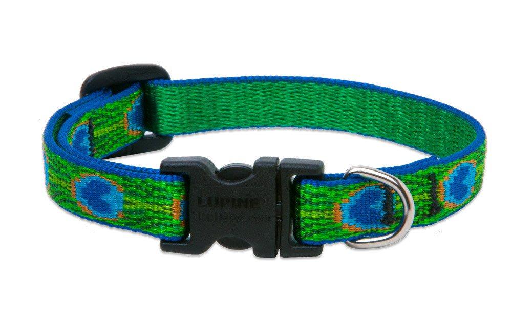 Lupine Pet Original Designs Adjustable Dog Collar-Tail Feathers
