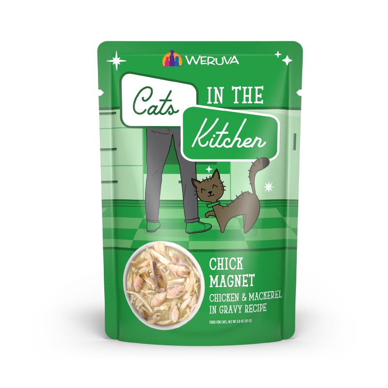 Weruva Cats in the Kitchen Chick Magnet Chicken & Mackerel in Gravy for Cats