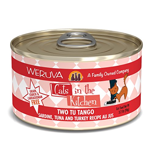 Weruva Cats in the Kitchen Two Tu Tango Sardine, Tuna and Turkey Recipe Au Jus for Cats