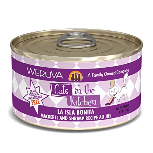 Weruva Cats in the Kitchen La Isla Bonita Mackerel and Shrimp Recipe Au Jus for Cats