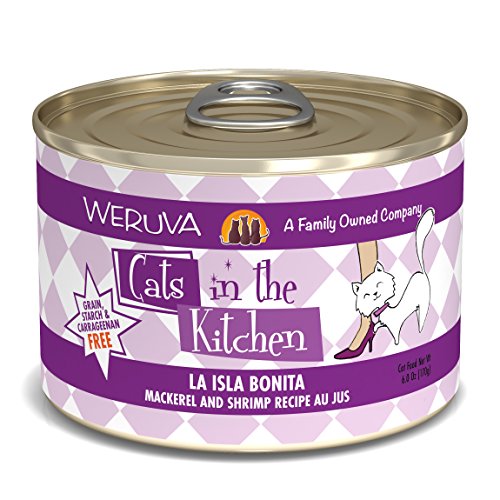Weruva Cats in the Kitchen La Isla Bonita Mackerel and Shrimp Recipe Au Jus for Cats