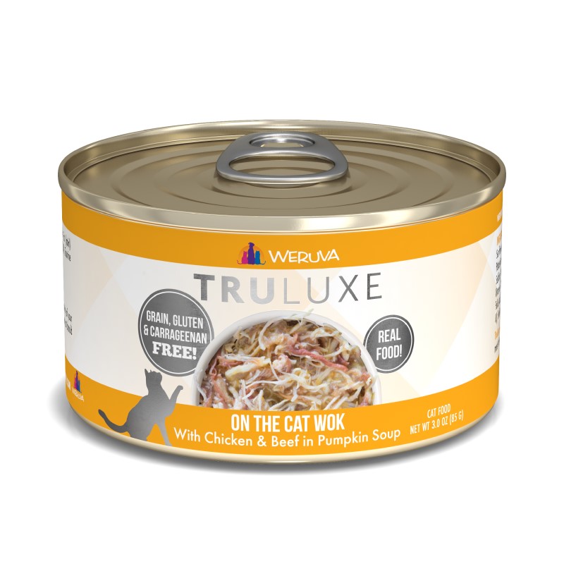 Weruva TruLuxe On The Cat Wok with Chicken & Beef in Pumpkin Soup for Cats