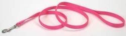 Coastal Single-Ply Dog Leash 5/8"-Neon Pink