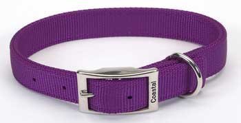 Coastal Double-Ply Dog Collar-Purple