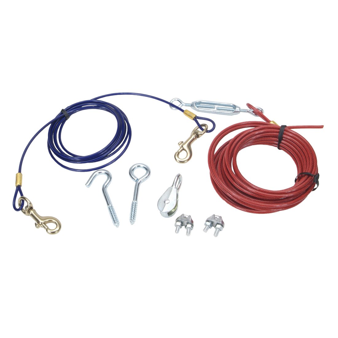 Coastal Titan Aerial Dog Run – Durable Hardware Overhead Tie Out – Secure & Strong
