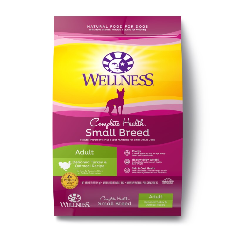 Wellness Complete Health Small Breed Turkey & Oatmeal Dog Food