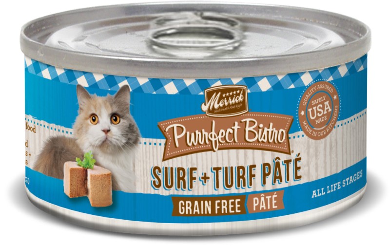 Merrick Purrfect Bistro Grain Free Surf + Turf Pâté for Cats