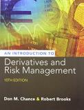 Don M. Chance Introduction To Derivatives And Risk Management 0010 Edition;revised 