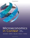 Neva Goodwin Microeconomics In Context 3rd Edition 0003 Edition; 