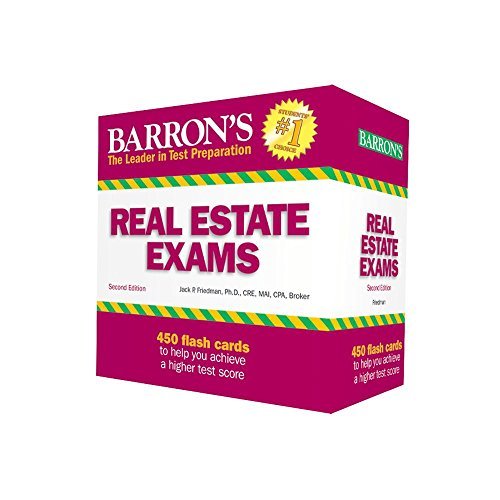 Jack P. Friedman Real Estate Exam Flash Cards 0002 Edition; 