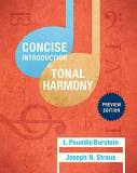 Poundie Burstein Concise Introduction To Tonal Harmony Preview Edition Class Test 