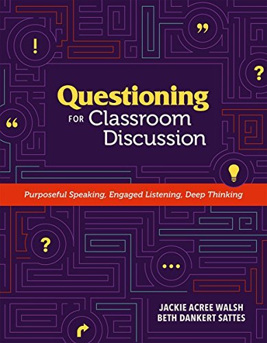 Jackie Acree Walsh/Questioning for Classroom Discussion@ Purposeful Speaking, Engaged Listening, Deep Thin