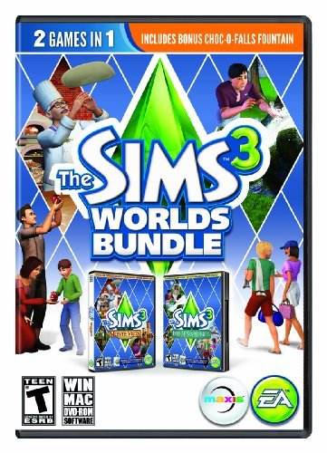 Pc Games Sims 3 Worlds Bundle Electronic Arts T 