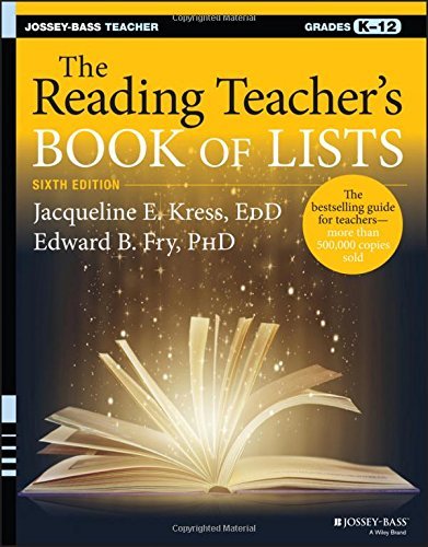 Jacqueline E. Kress The Reading Teacher's Book Of Lists 0006 Edition;revised 