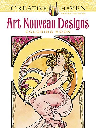 Alphonse Maria Mucha/Creative Haven Art Nouveau Designs Coloring Book