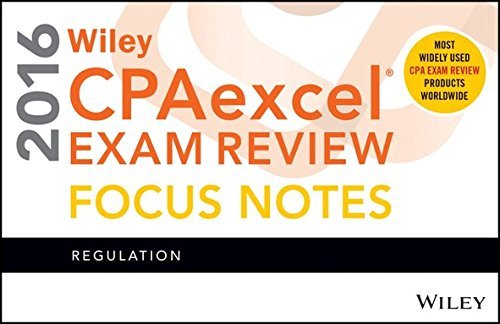 Wiley Wiley Cpaexcel Exam Review 2016 Focus Notes Regulation 0011 Edition; 