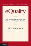 Peter Blanck Equality Limited Edition Reprint For One Customer The Struggle For Web Accessibility By Persons Wit 