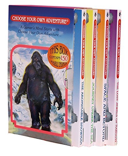 R. A. Montgomery Choose Your Own Adventure 4 Book Boxed Set #1 Origin Four (the Abominable Snowman Journey Unde 