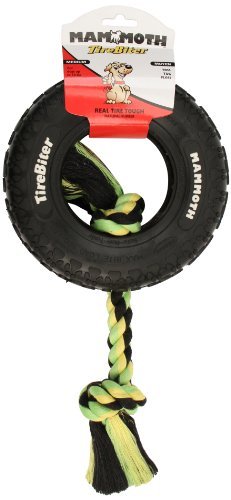 Mammoth - Dog Toy - TireBiter Tire with Rope