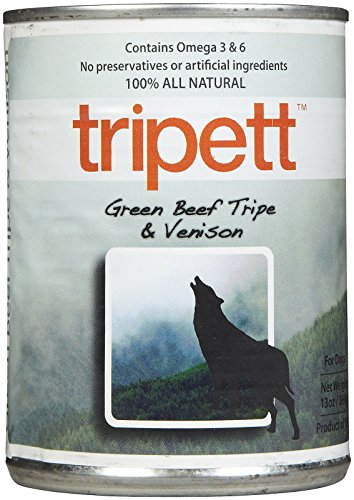 Tripett Dog Can, 12.0 oz-Green Beef Tripe & Venison-