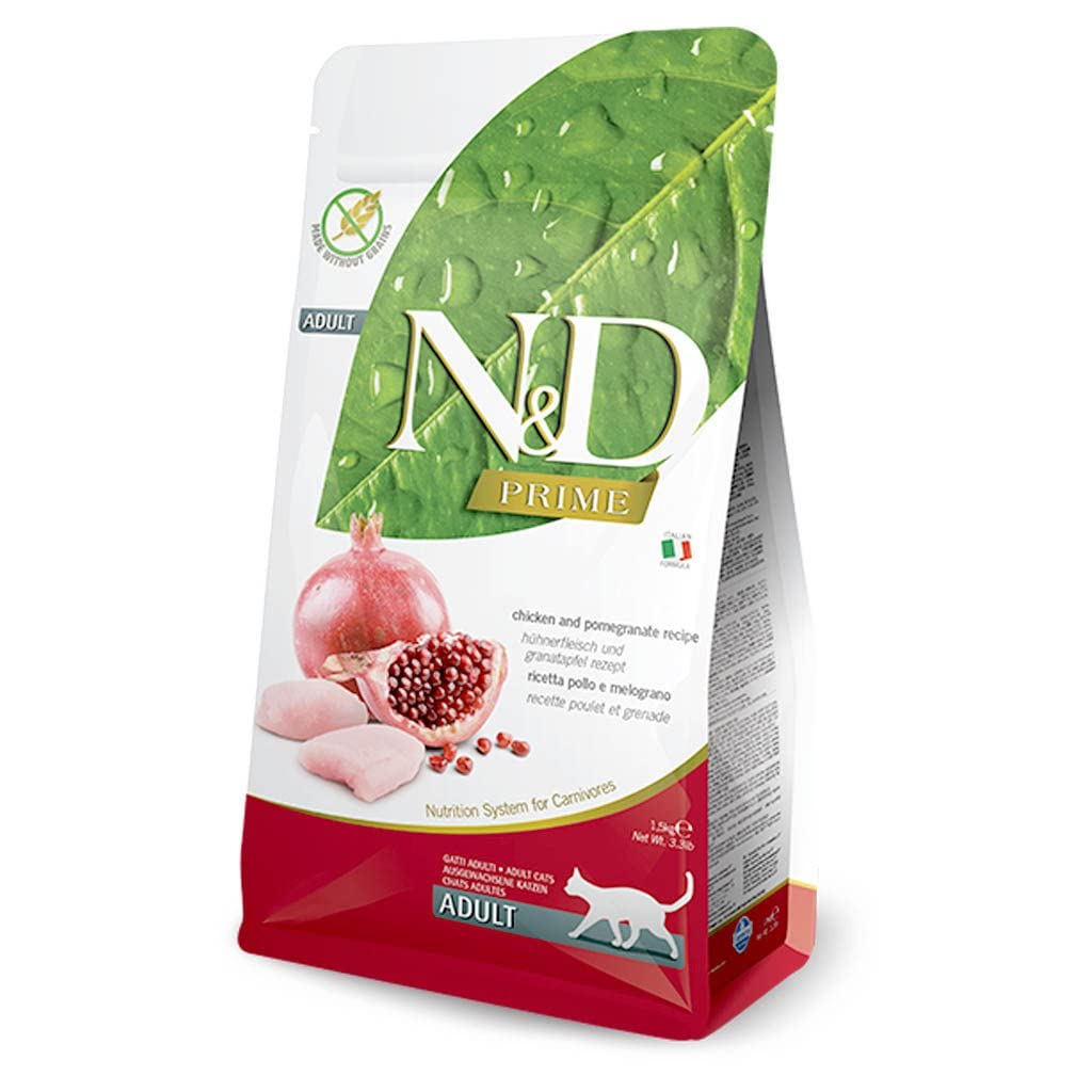 Farmina N&D Prime Dry Cat Kibble - Chicken & Pomegranate