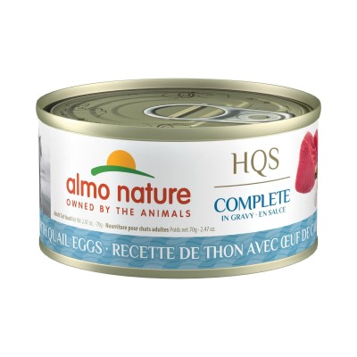 Almo Nature HQS Complete Wet Food 2.47oz-Tuna and Quail Egg in Gravy