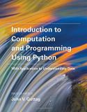 John V. Guttag Introduction To Computation And Programming Using With Application To Understanding Data 0002 Edition; 