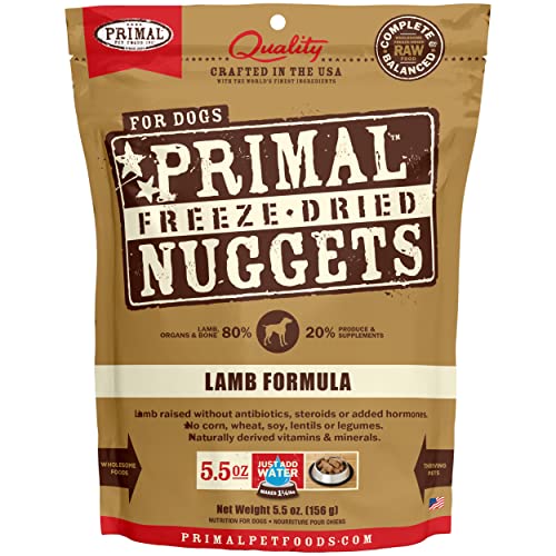 Primal Freeze-Dried Raw Nuggets for Dogs Lamb Flavor