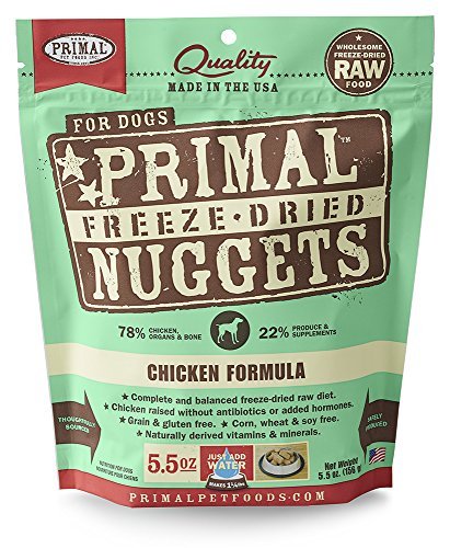 Primal Freeze-Dried Raw Nuggets for Dogs Chicken Flavor