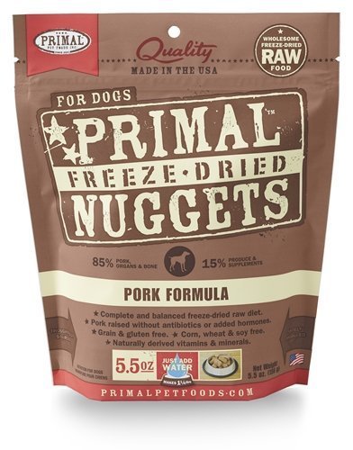 Primal Freeze-Dried Raw Nuggets for Dogs Pork Flavor