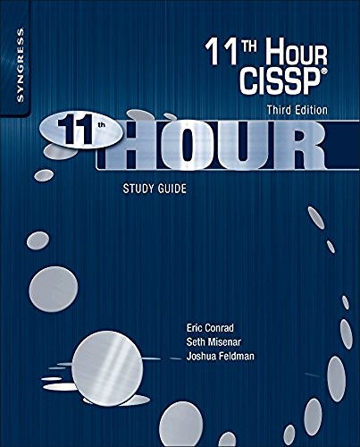 Joshua Feldman Eleventh Hour Cissp(r) Study Guide 0003 Edition; 