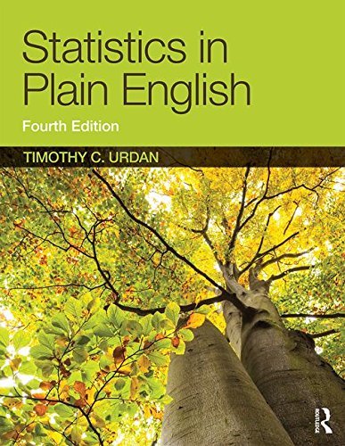 Timothy C. Urdan Statistics In Plain English 0004 Edition; 