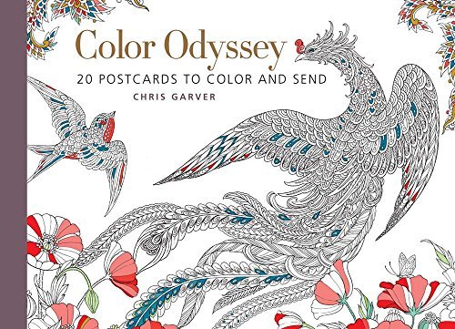 Chris Garver Color Odyssey 20 Postcards To Color And Send 