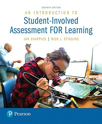 Jan Chappuis An Introduction To Student Involved Assessment For 0007 Edition; 