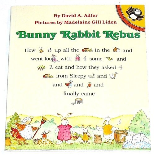 David A. Adler Bunny Rabbit Rebus 