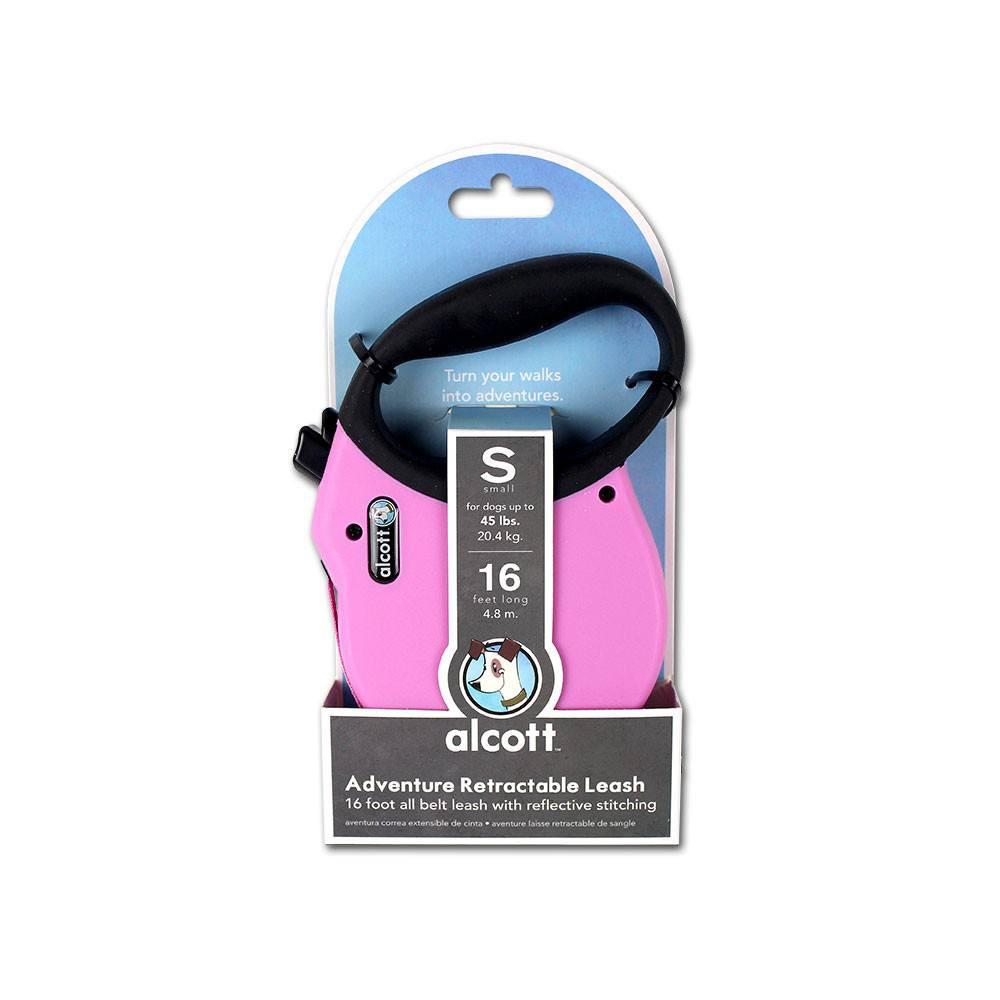 Alcott Retractable Dog Leash - Pink Adventure