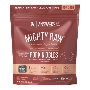 Answers Detailed™ Raw Pork Nibbles for Dogs