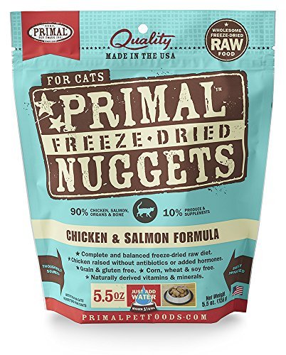 Primal Freeze-Dried Raw Nuggets for Cats Chicken and Salmon Flavor