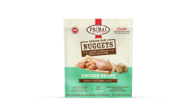 Primal Raw Frozen Dog Food, Nuggets, Chicken, 3-Lb-