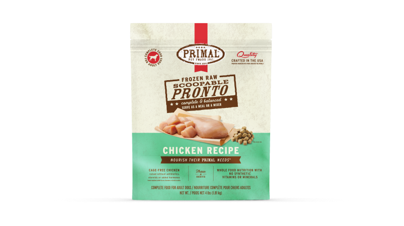 Primal Canine Raw Frozen Scoopable Pronto Chicken Recipe